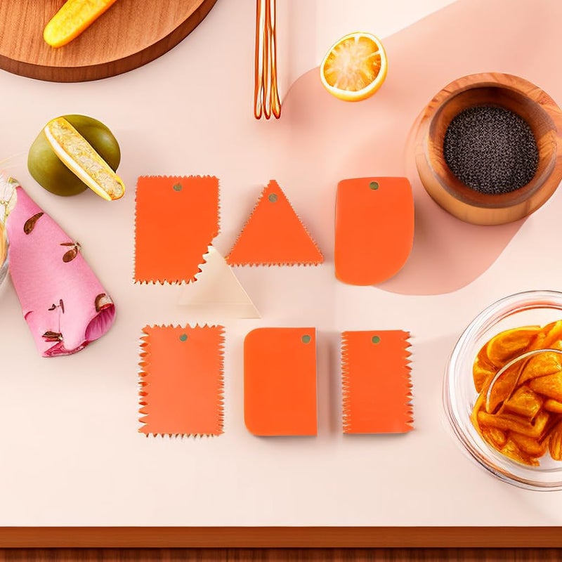 Hztyyier 6Pcs Plastic Clay Scraper Handle Carved Clay Sculpture DIY Tool Pottery Clay Scraper Ceramic Serrated Tools - Image 5